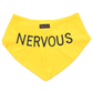 Dexil Friendly Dog Collars yellow NERVOUS Bandana
