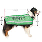 Dexil Friendly Dog Collars Green FRIENDLY Large Reflective Coat