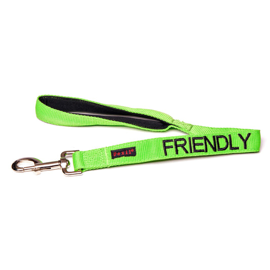 Friendly Dog Collars Green FRIENDLY Short 60cm 2ft Lead