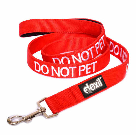 Dexil Friendly Dog Collars Red DO NOT PET Standard 120c (4ft) Lead