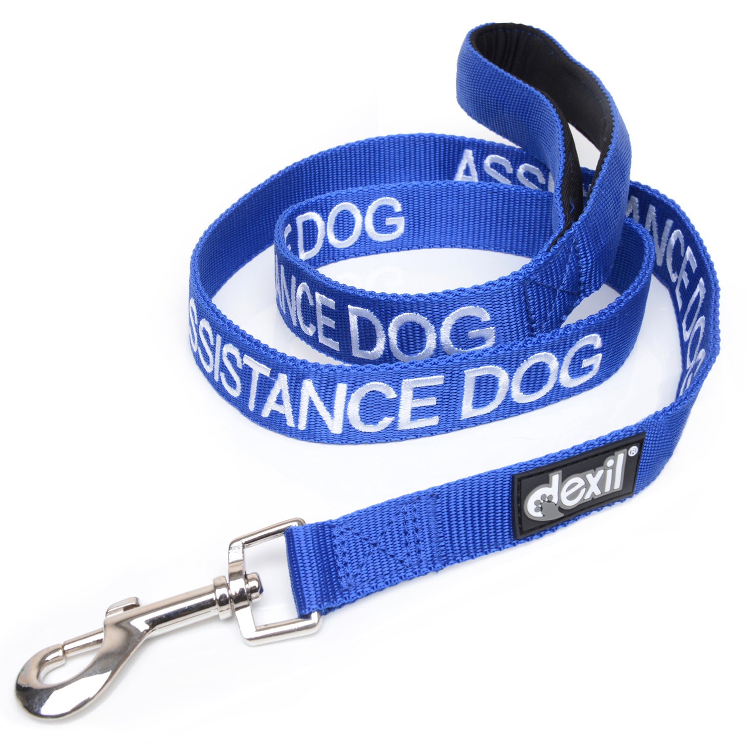 Dexil Friendly Dog Collars Blue ASSISTANCE DOG Standard 120cm (4ft) Lead