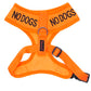 Dexil Friendly Dog Collars orange NO DOGS XS adjustable Vest Harness