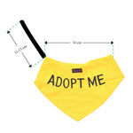 Dexil Friendly Dog Collars Yellow ADOPT ME Bandana