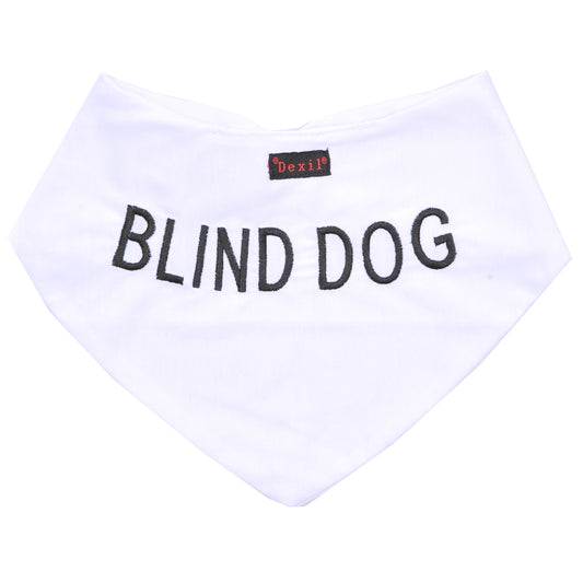 Dexil Friendly Dog Collars BLIND DOG Bandana