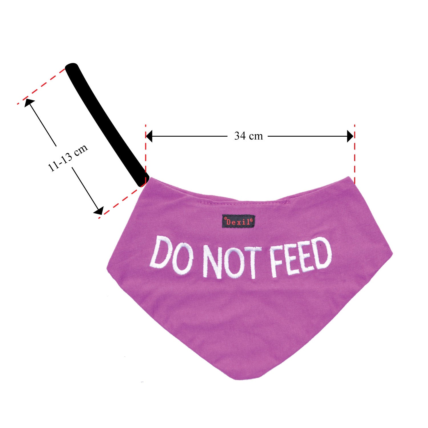 Dexil Friendly Dog Collars DO NOT FEED Dog Bandana