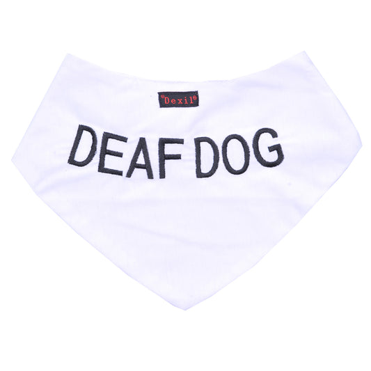 Dexil Friendly Dog Collars DEAF DOG Bandana