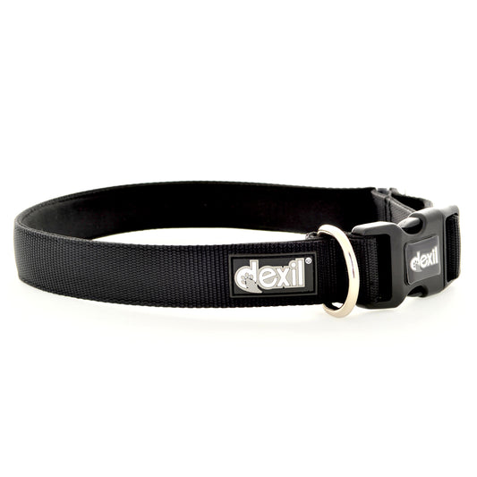 Dexil Friendly Dog Collars BLACK Clip Collar