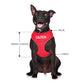 Dexil Friendly Dog Collars Red CAUTION Medium Vest Harness