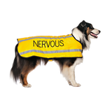 Dexil Friendly Dog Collars Yellow NERVOUS L/XL Reflective Dog Coat