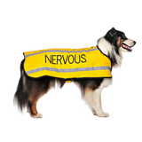 Dexil Friendly Dog Collars Yellow NERVOUS L/XL Reflective Dog Coat