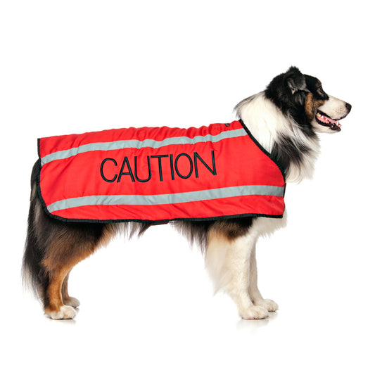 CAUTION - Large Coat (discontinued) BLACK WRITING NOT WHITE