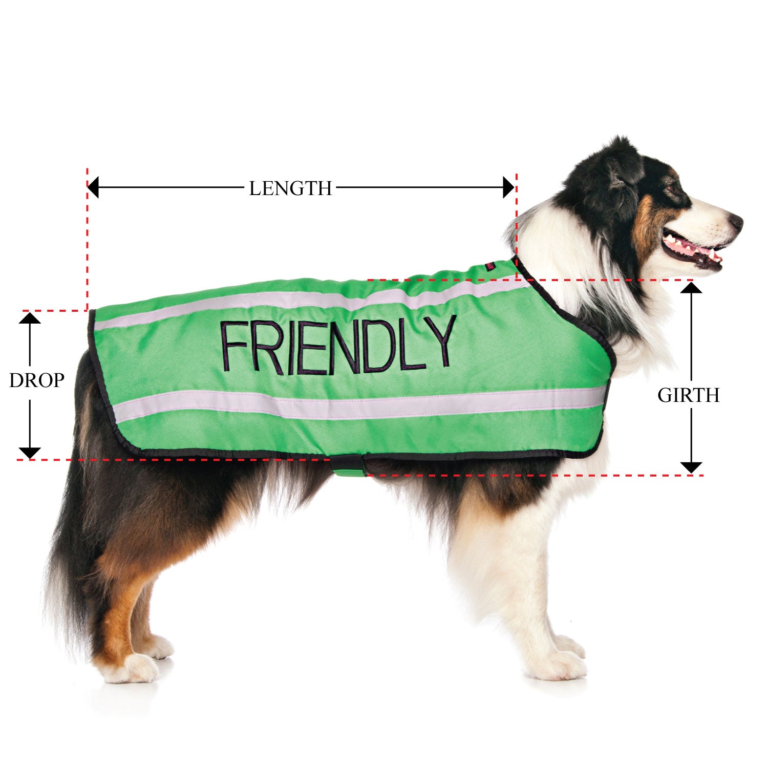 FRIENDLY - Large Coat (discontinued) Wording embroidered NOT printed