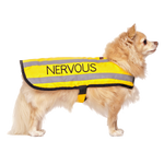 Dexil Friendly Dog Collars yellow NERVOUS Small Reflective Coat 