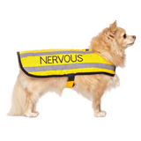 Dexil Friendly Dog Collars yellow NERVOUS Small Reflective Coat 