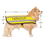 Dexil Friendly Dog Collars yellow NERVOUS Small Reflective Coat 