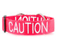Dexil Friendly Dog Collars Red CAUTION L/XXL Semi Slip Collar