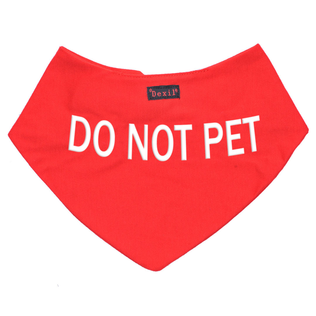Friendly Dog Collars DO NOT PET Dog Bandana