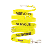 Dexil Friendly Dog Collars yellow NERVOUS 210cm Double Ended Lead