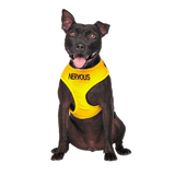 Dexil Friendly Dog Collars Yellow NERVOUS Medium adjustable Vest Harness