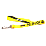 Friendly Dog Collars yellow NERVOUS Short 60cm (2ft) Lead