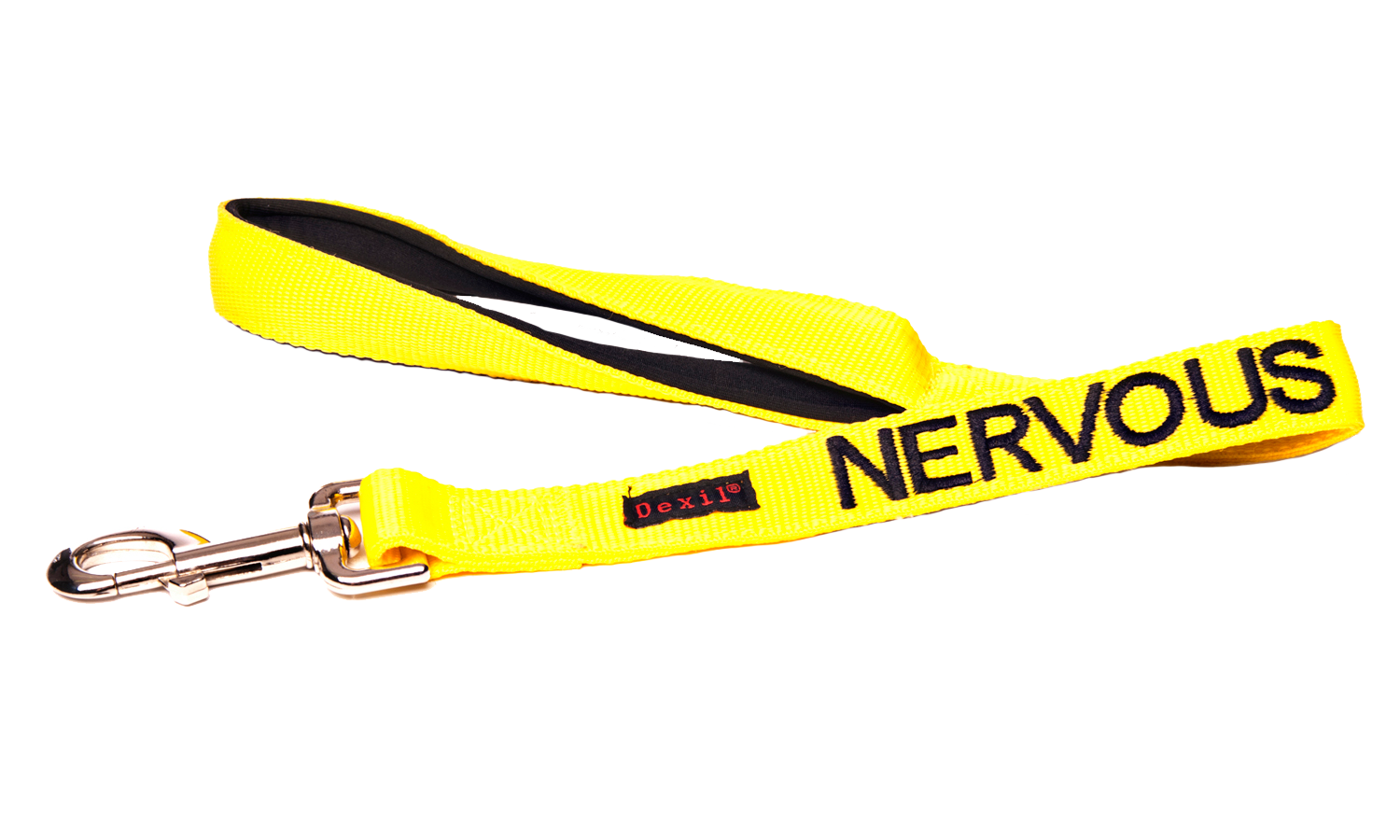 Friendly Dog Collars yellow NERVOUS Short 60cm (2ft) Lead