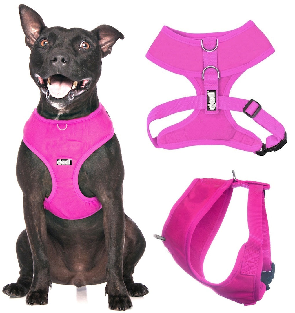 Dexil Friendly Dog Collars Pink Medium Vest Harness