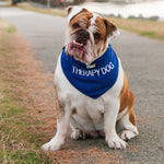 Friendly Dog Collars blue THERAPY DOG Bandana