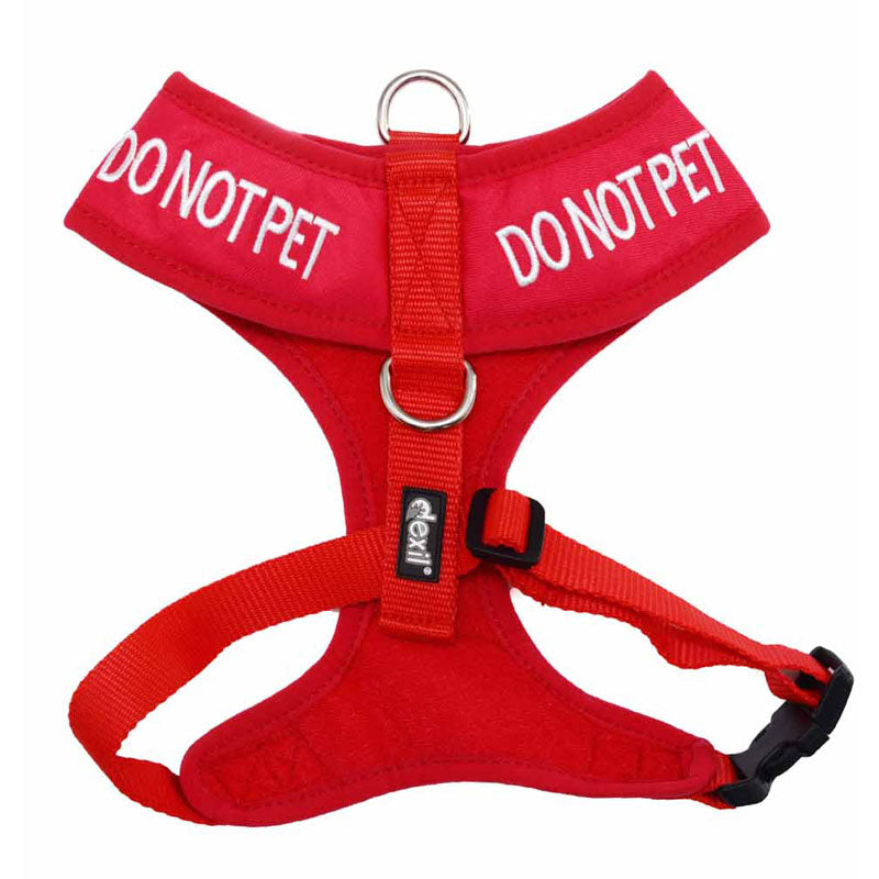 Dexil Friendly Dog Collars Red DO NOT PET Small adjustable Vest Harness