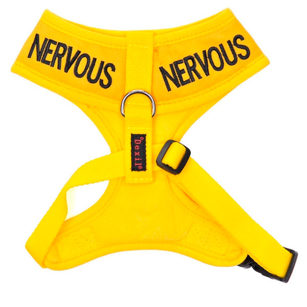 Friendly Dog Collars yellow NERVOUS XS Vest Harness Yellow Dog Project Give Me Space