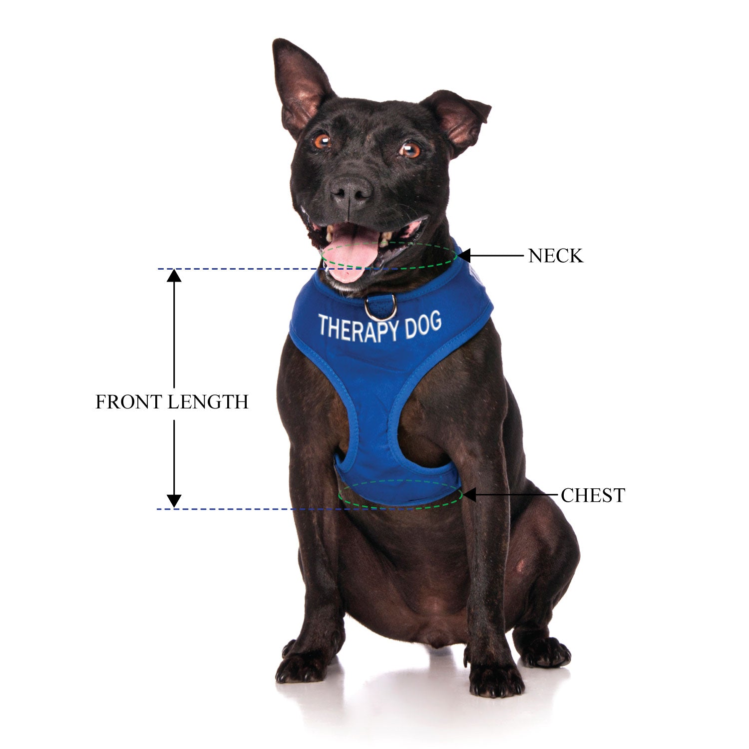 THERAPY DOG - Medium adjustable Vest Harness