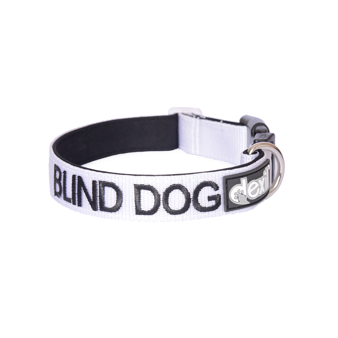 Dexil Friendly Dog Collars BLIND DOG S/M Clip Collar