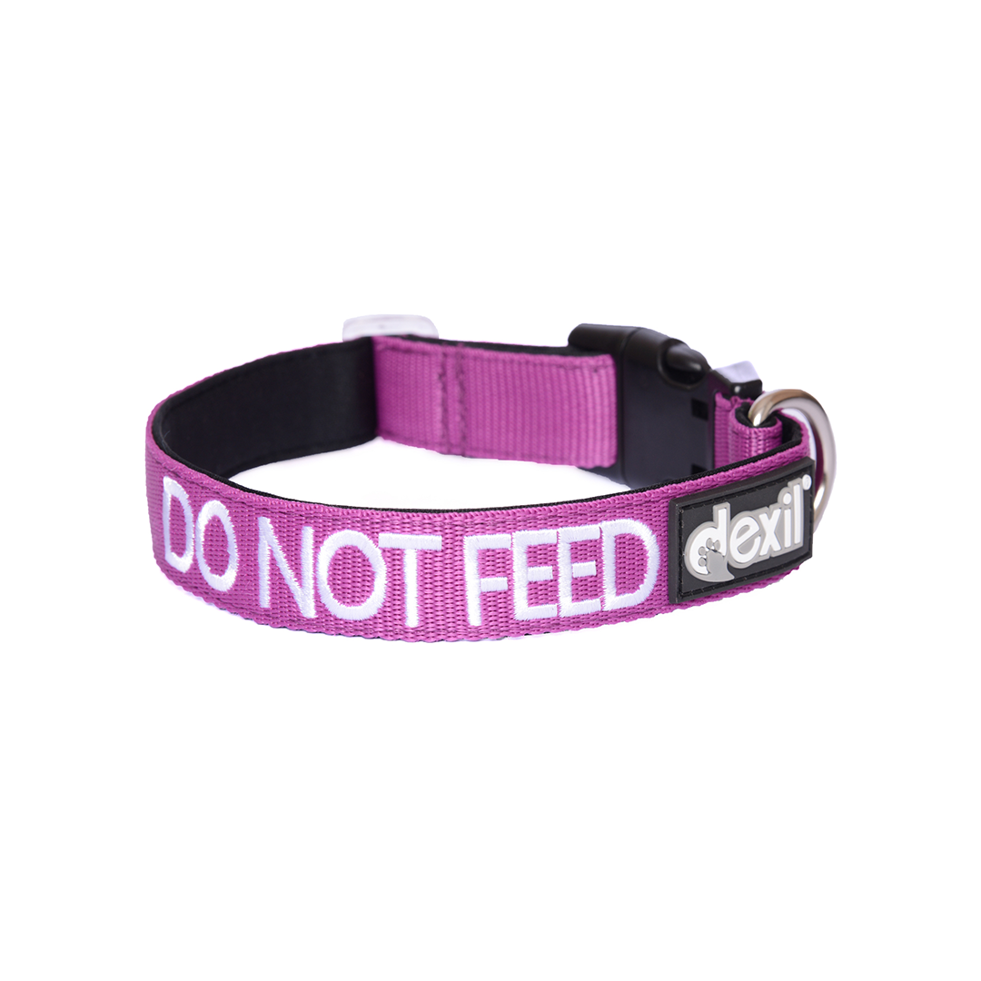 Dexil Friendly Dog Collars DO NOT FEED L/XL Clip Collar