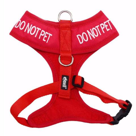 Dexil Friendly Dog Collars Red DO NOT PET Large adjustable Vest Harness