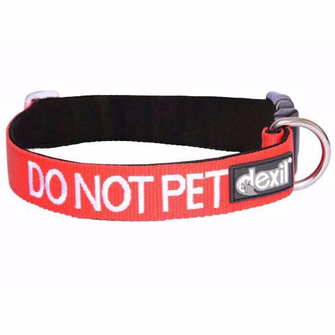 Dexil Friendly Dog Collars DO NOT PET S/M Clip Collar